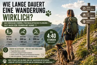 Wie lange dauert eine Wanderung mit Hund wirklich? Diese einfache Formel hilft bei der Planung