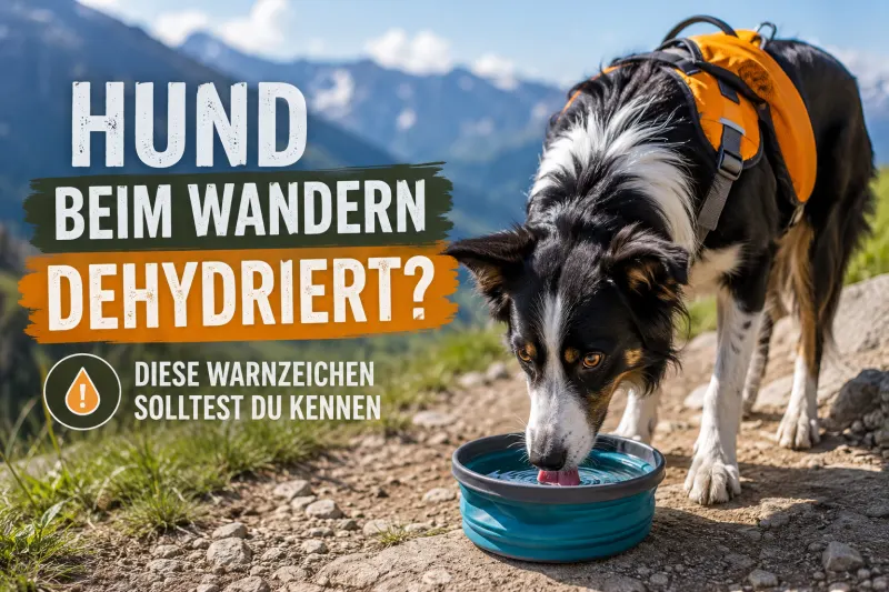 Hund beim Wandern dehydriert? Diese Warnzeichen solltest du kennen
